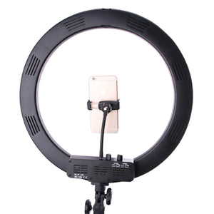 Tri-Color LED Halo Light Ring Tripod Kit for Selfies and Content Creators